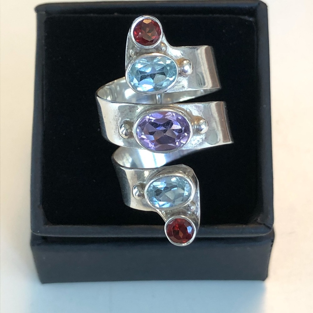 Gemstone sterling Ring